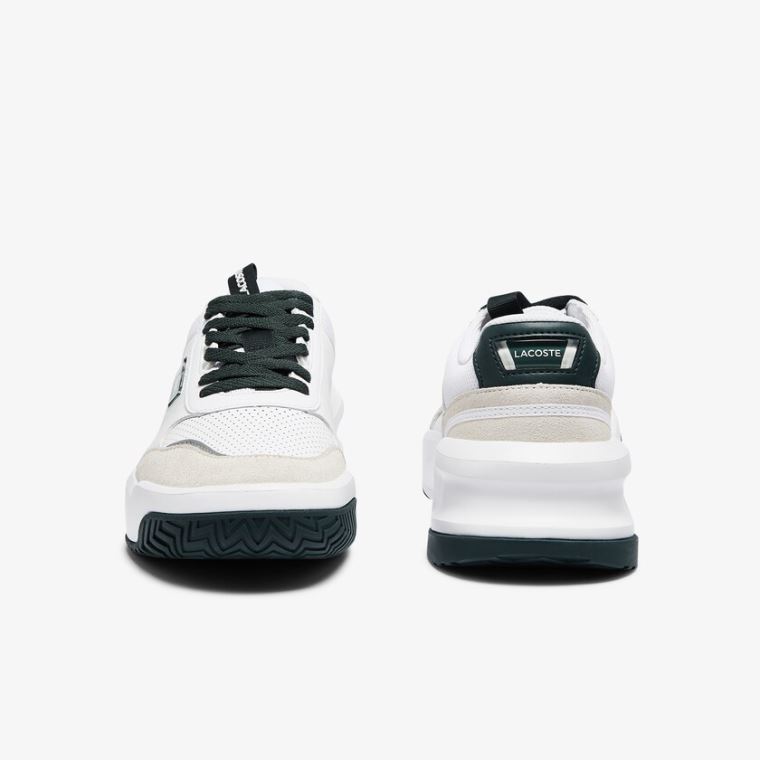 Lacoste Ace Lift Colourblock Bőr Reflective Sneakers Fehér | IZO6Nn6t