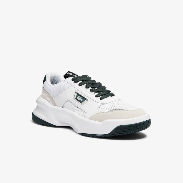 Lacoste Ace Lift Colourblock Bőr Reflective Sneakers Fehér | IZO6Nn6t