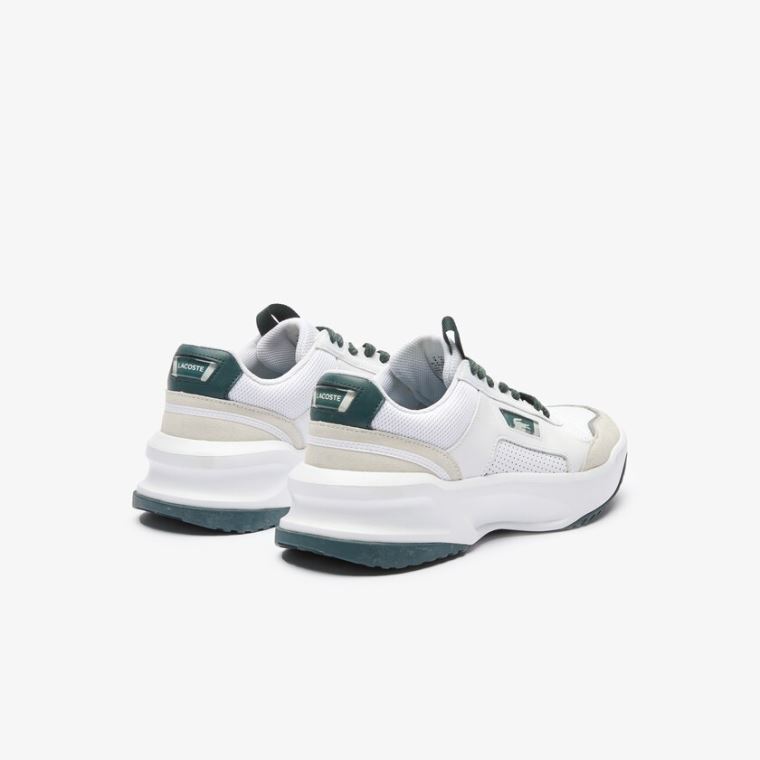 Lacoste Ace Lift Colourblock Bőr Reflective Sneakers Fehér Sötétzöld | fEwVh7Ow