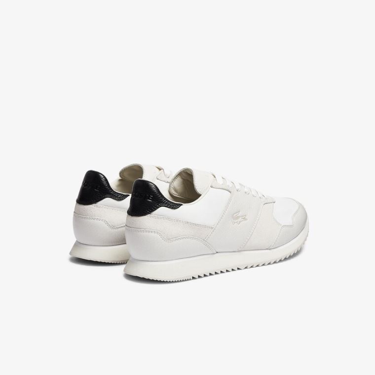 Lacoste Aesthet Luxe Bőr Sneakers Fehér Fekete | Ke10Mp9H