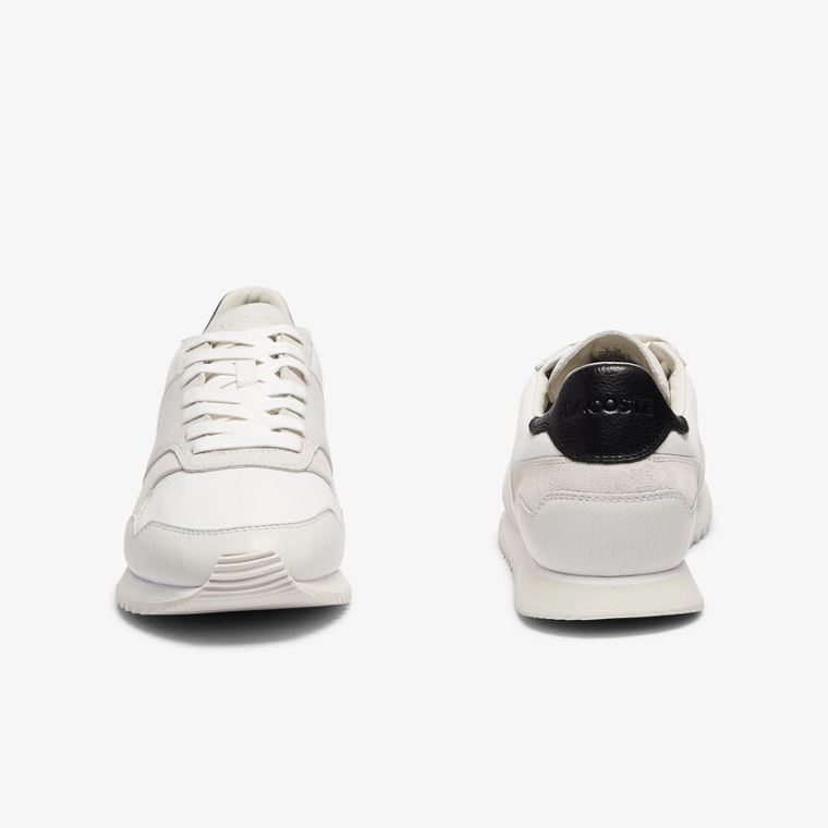 Lacoste Aesthet Luxe Bőr Sneakers Fehér Fekete | Ke10Mp9H