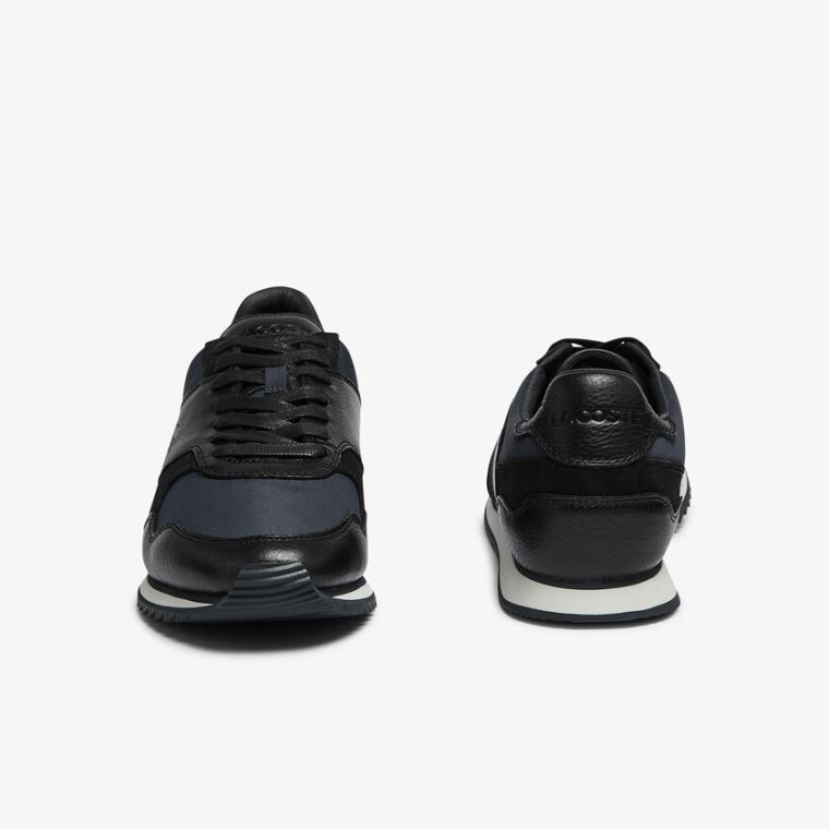 Lacoste Aesthet Luxe Bőr Sneakers Fekete | dNxWPPyl