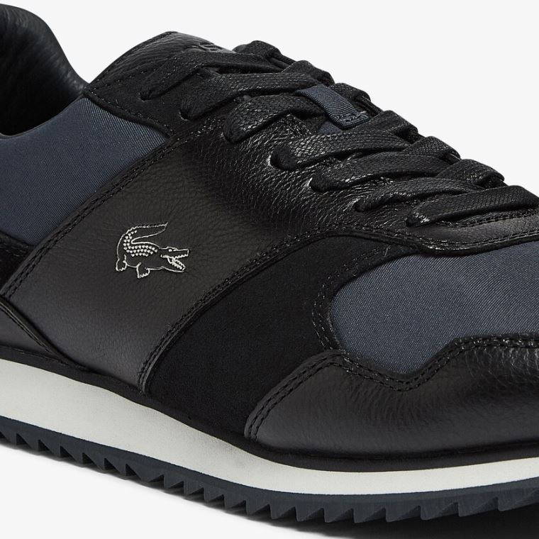 Lacoste Aesthet Luxe Bőr Sneakers Fekete | dNxWPPyl