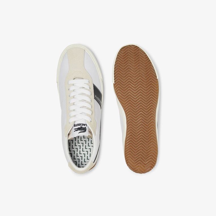 Lacoste Ball Net Vászon and Velúr Sneakers Fehér | KWTR7SIE