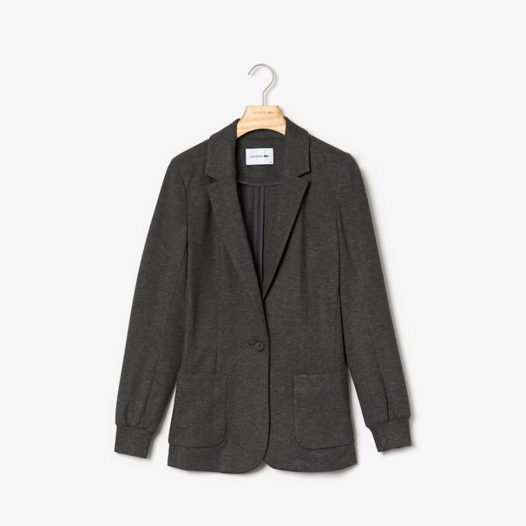 Lacoste Brushed-Knit Blazer Szürke | RJk6GW35