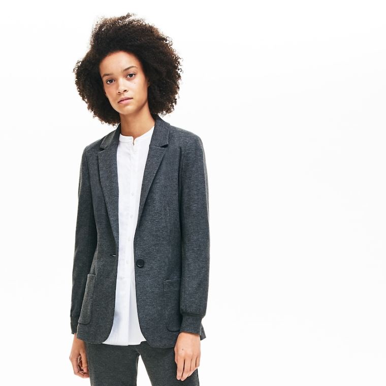 Lacoste Brushed-Knit Blazer Szürke | RJk6GW35