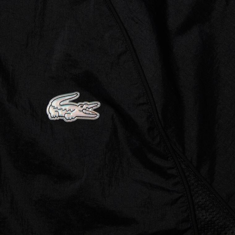 Lacoste CONCEPTS Collaboration Könnyű Zip-Up Jacket Fekete | EN7A6CcR