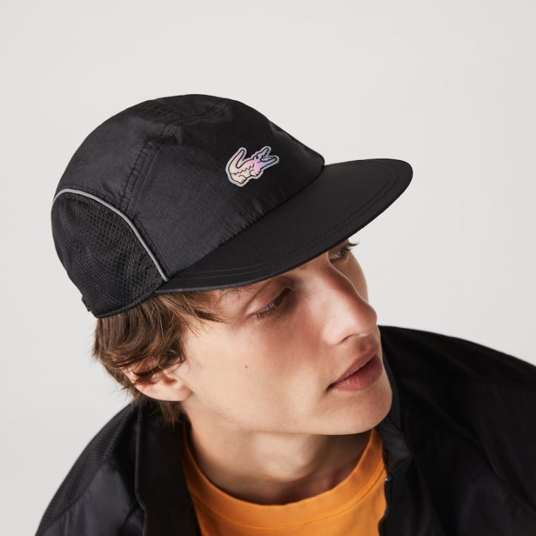 Lacoste CONCEPTS Collaboration Mesh-Panel Cap Fekete | iBtvtrDm