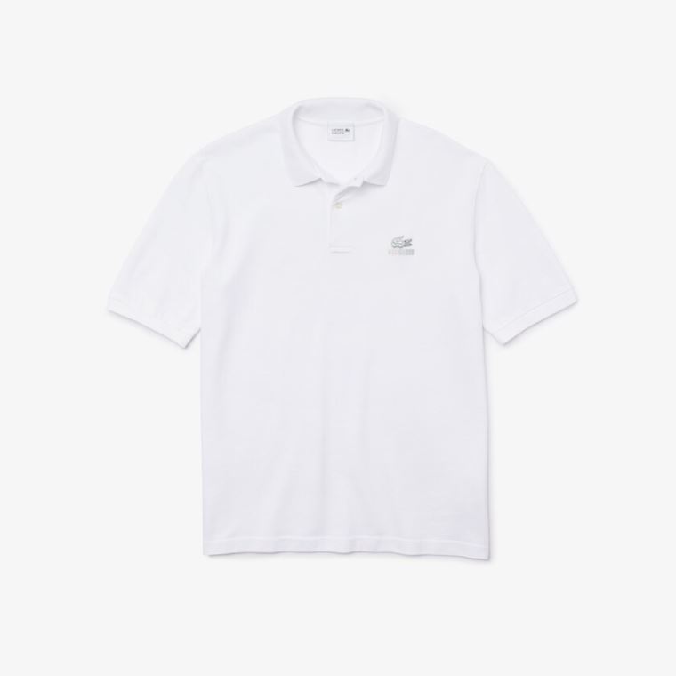 Lacoste CONCEPTS Collaboration Relaxed Polo Fehér | NBwvycfC