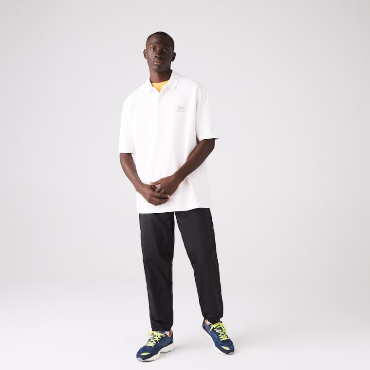 Lacoste CONCEPTS Collaboration Relaxed Polo Fehér | NBwvycfC