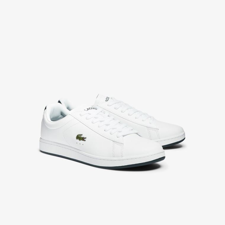 Lacoste Carnaby Evo Bőr Sneakers Fehér | 6DiwhuOq