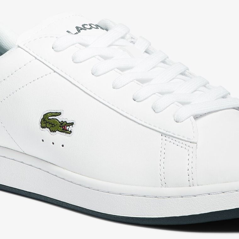 Lacoste Carnaby Evo Bőr Sneakers Fehér | 6DiwhuOq