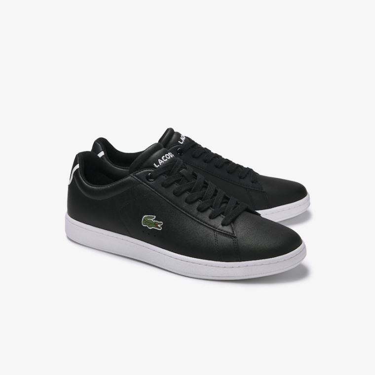 Lacoste Carnaby Evo Bőr Sneakers Fekete | sPd0bJDT