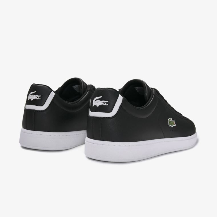 Lacoste Carnaby Evo Bőr Sneakers Fekete | sPd0bJDT