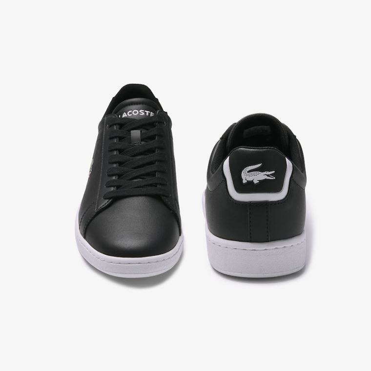 Lacoste Carnaby Evo Bőr Sneakers Fekete | sPd0bJDT