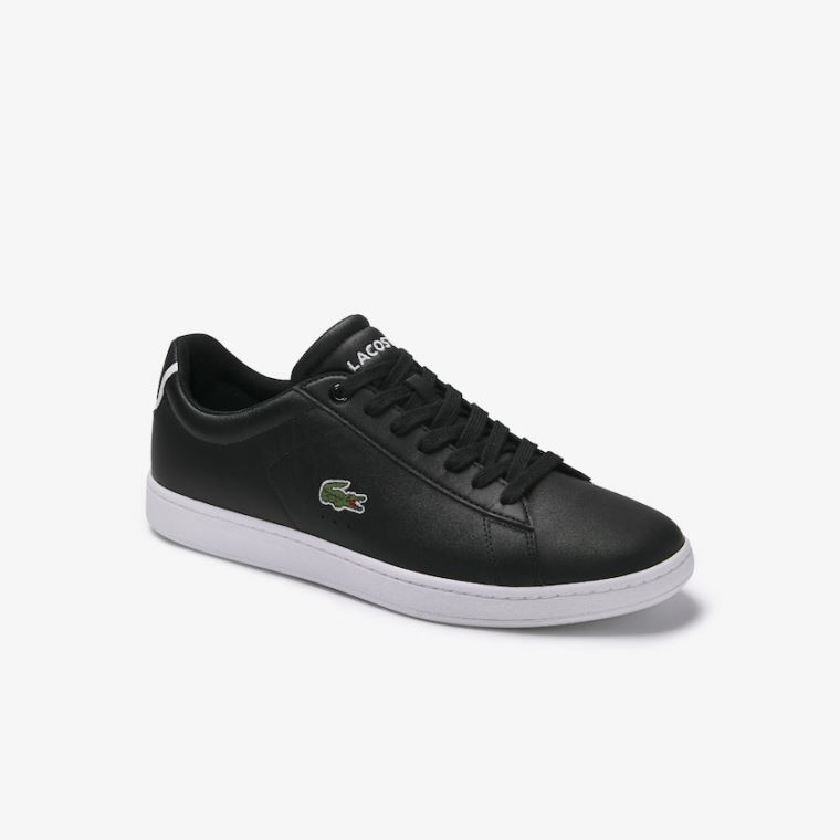 Lacoste Carnaby Evo Bőr Sneakers Fekete | sPd0bJDT