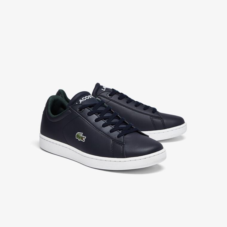 Lacoste Carnaby Evo Szintetikus Sneakers Sötétkék Fehér | VMINXF53