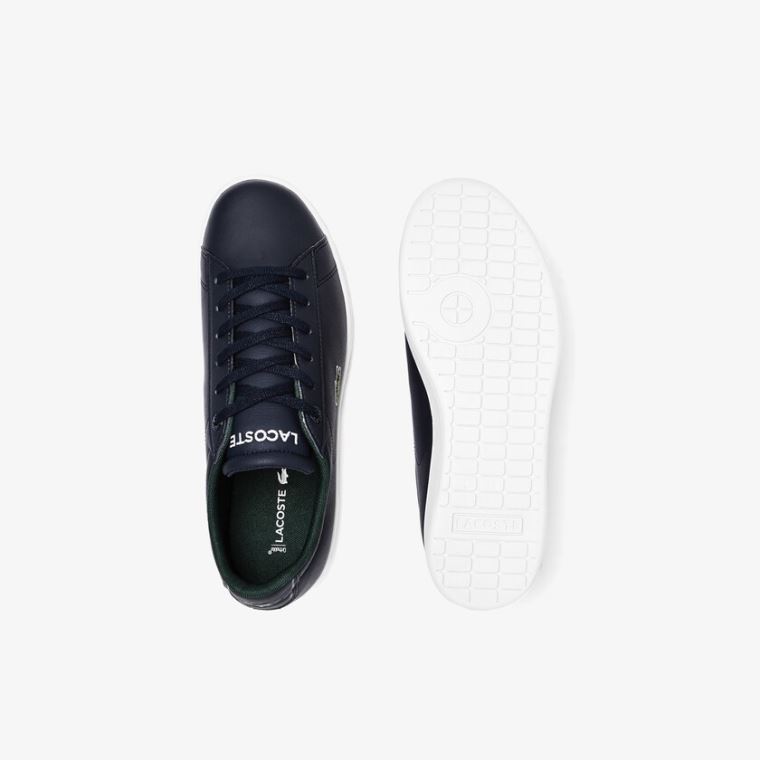 Lacoste Carnaby Evo Szintetikus Sneakers Sötétkék Fehér | VMINXF53