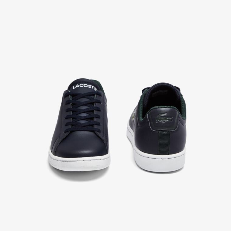 Lacoste Carnaby Evo Szintetikus Sneakers Sötétkék Fehér | VMINXF53