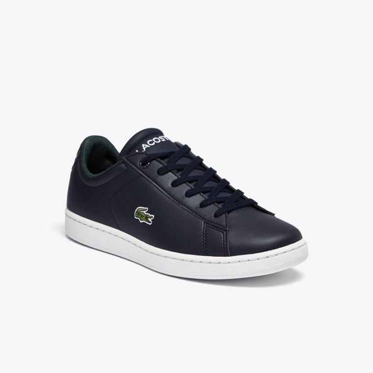 Lacoste Carnaby Evo Szintetikus Sneakers Sötétkék Fehér | VMINXF53