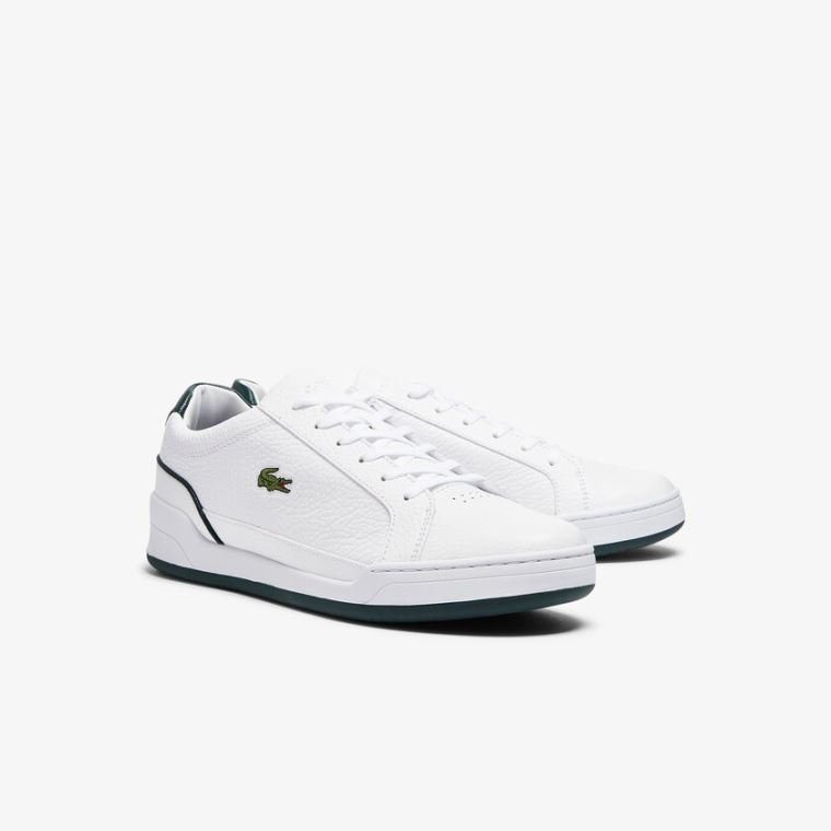 Lacoste Challenge Bőr Sneakers Fehér | hgbC0ycl