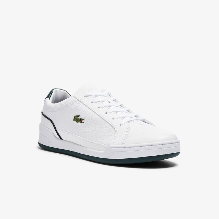 Lacoste Challenge Bőr Sneakers Fehér | hgbC0ycl