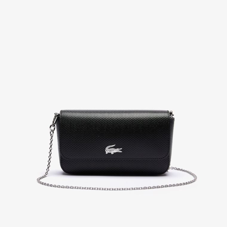 Lacoste Chantaco Piqué Bőr Belt Bag Fekete | oRZQxCdd