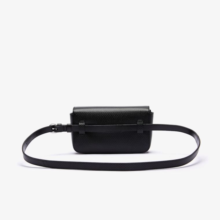 Lacoste Chantaco Piqué Bőr Belt Bag Fekete | oRZQxCdd