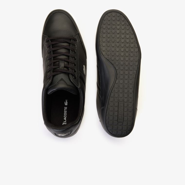 Lacoste Chaymon Nappa Bőr Sneakers Fekete | rOY6MaVt