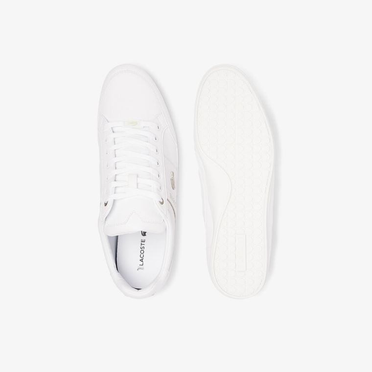 Lacoste Chaymon Szintetikus and Bőr Sneakers Fehér | 00Yy2lzV