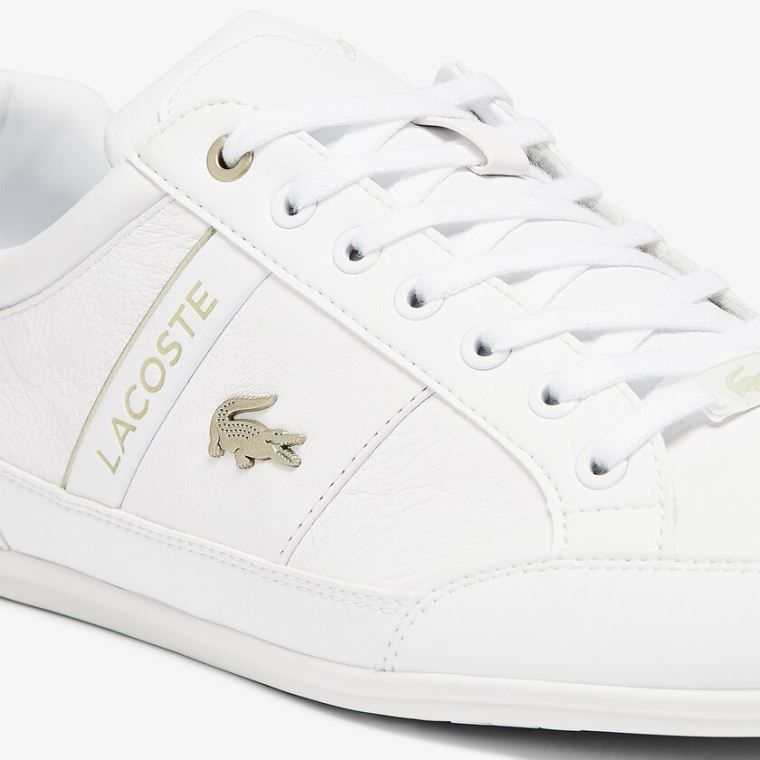 Lacoste Chaymon Szintetikus and Bőr Sneakers Fehér | 00Yy2lzV