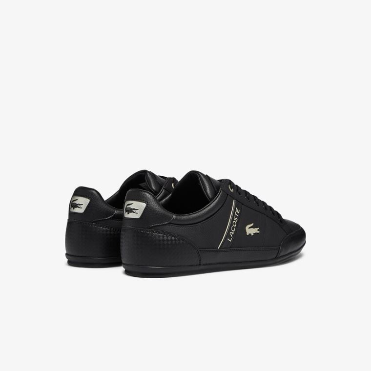 Lacoste Chaymon Szintetikus and Bőr Sneakers Fekete Fekete | 8y7Antpw