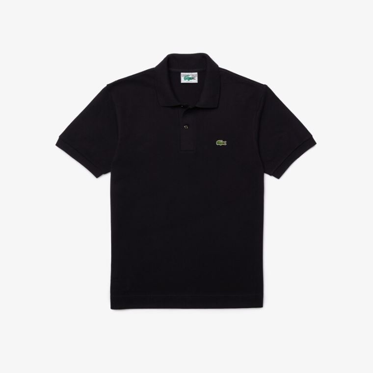 Lacoste Classic Fit Organic Pamut Piqué Polo Sötétkék Kék | 284KMZFh