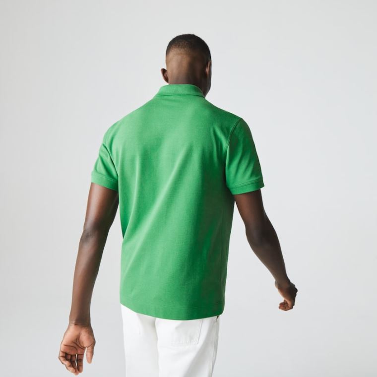 Lacoste Classic Fit Organic Pamut Piqué Polo Zöld | 4HoM0SEp