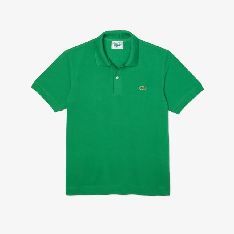 Lacoste Classic Fit Organic Pamut Piqué Polo Zöld | 4HoM0SEp