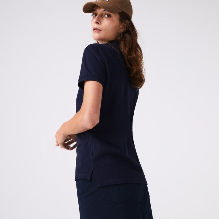 Lacoste Classic Fit Soft Pamut Petit Piqué Polo Sötétkék Kék | 6em7hvdP