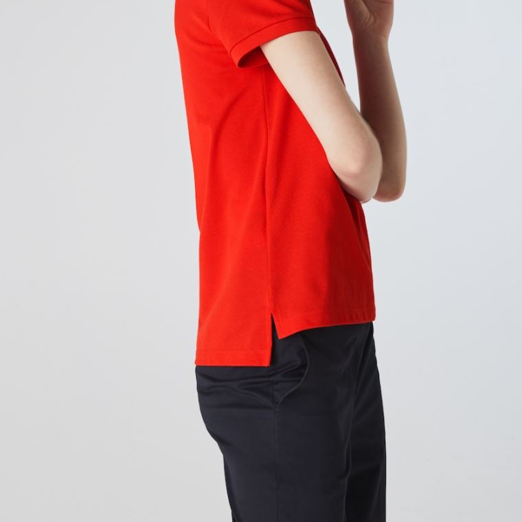 Lacoste Classic Fit Soft Pamut Petit Piqué Polo Piros | RFMlfg2g