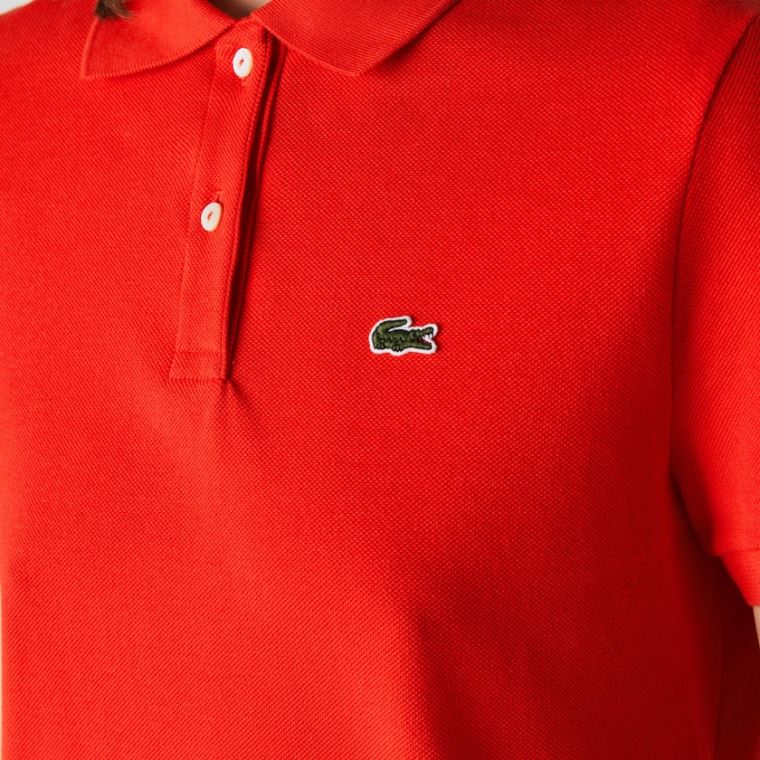 Lacoste Classic Fit Soft Pamut Petit Piqué Polo Piros | RFMlfg2g