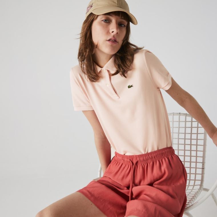 Lacoste Classic Fit Soft Pamut Petit Piqué Polo Világos Rózsaszín | o6DVrq0W