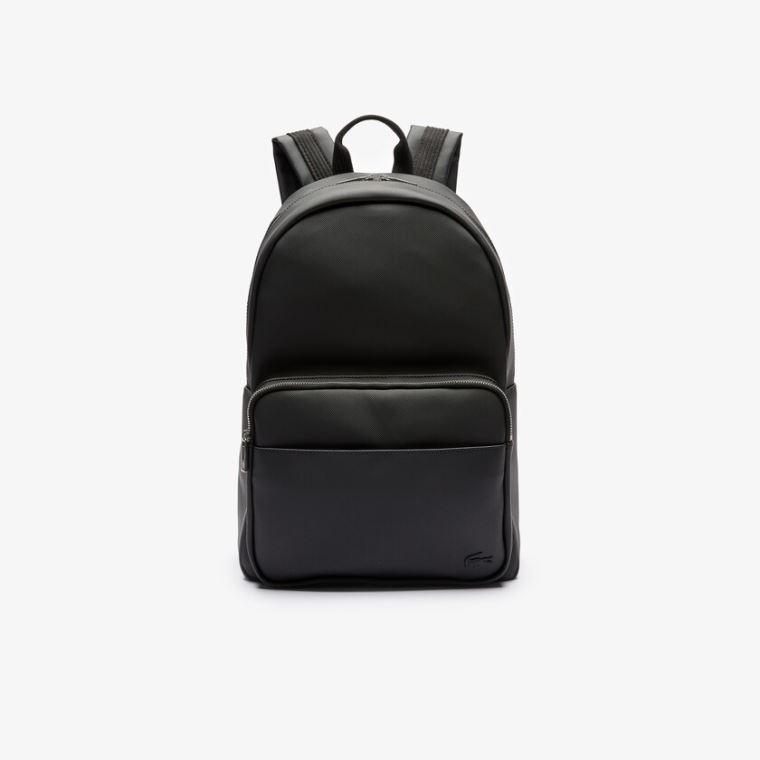 Lacoste Classic Petit Piqué Backpack Fekete | lBEhlKr1