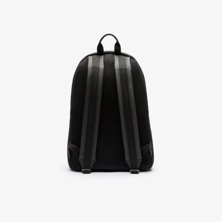 Lacoste Classic Petit Piqué Backpack Fekete | lBEhlKr1