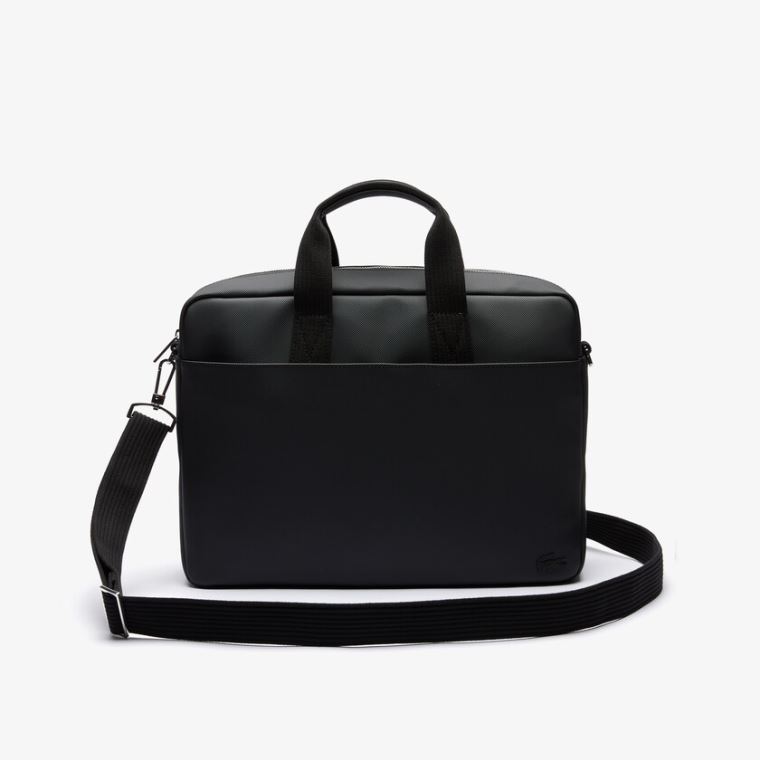 Lacoste Classic Petit Piqué Computer Bag Fekete | tVArxdwA