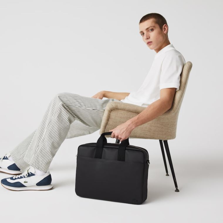 Lacoste Classic Petit Piqué Computer Bag Fekete | tVArxdwA