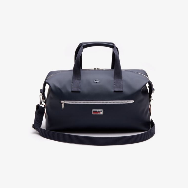 Lacoste Classic Tricolour Accents Weekender Bag Sötétkék Kék Fehér Piros | cJrOoNhy