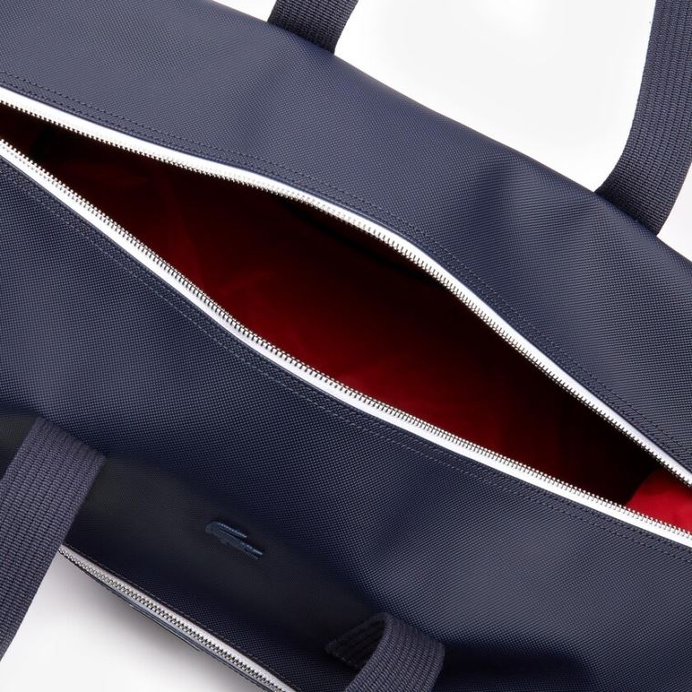 Lacoste Classic Tricolour Accents Weekender Bag Sötétkék Kék Fehér Piros | cJrOoNhy