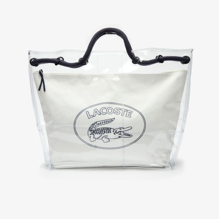 Lacoste Clear Shopper Bag Fehér | nYr0AvaQ