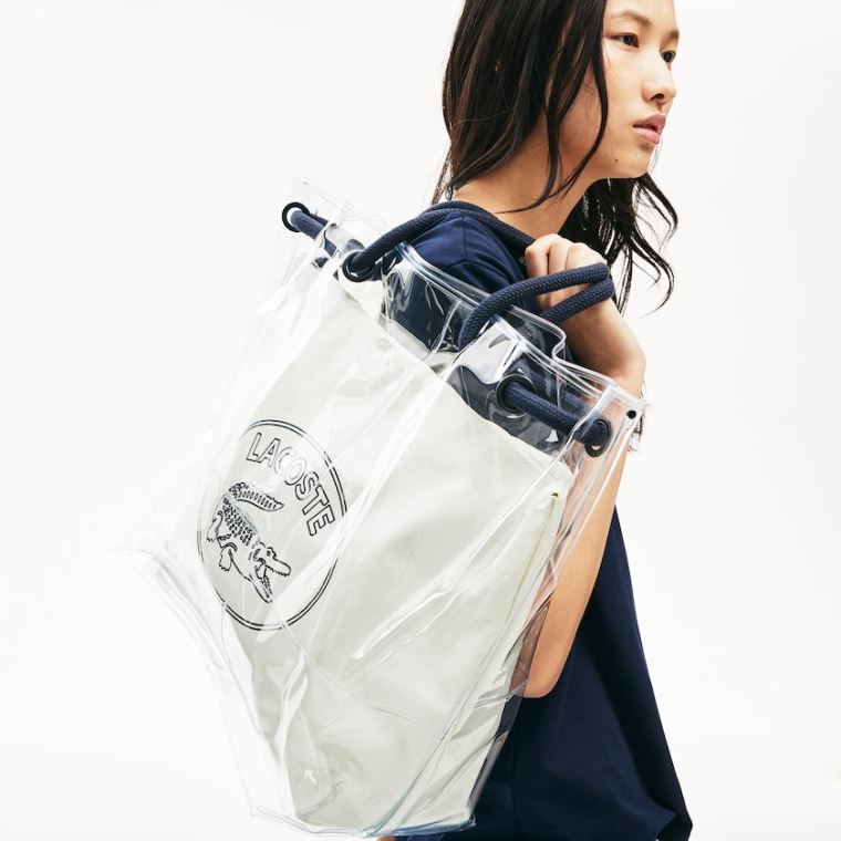 Lacoste Clear Shopper Bag Fehér | nYr0AvaQ