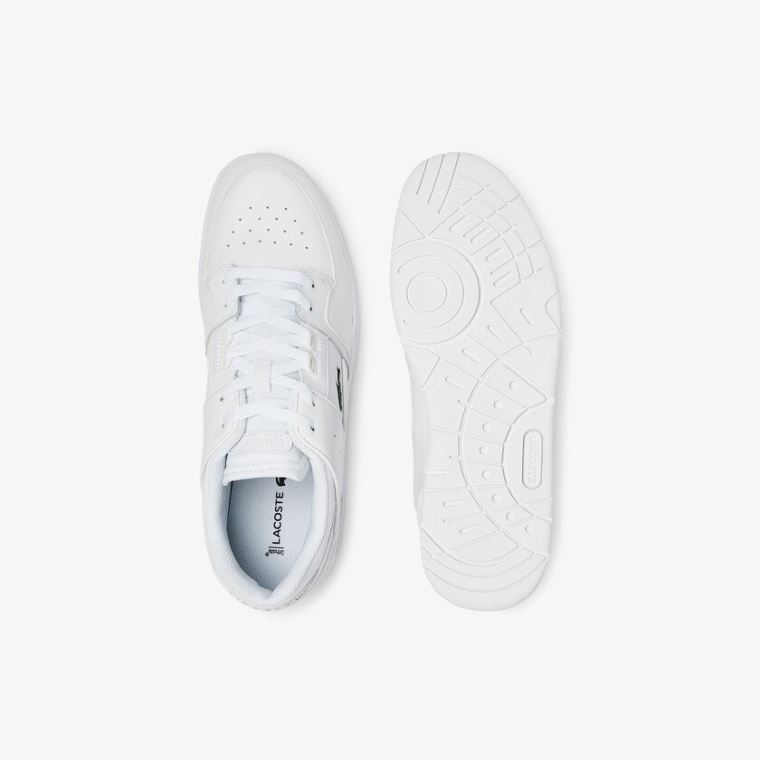 Lacoste Court Cage Bőr Sneakers Fehér | ZImW42Ec