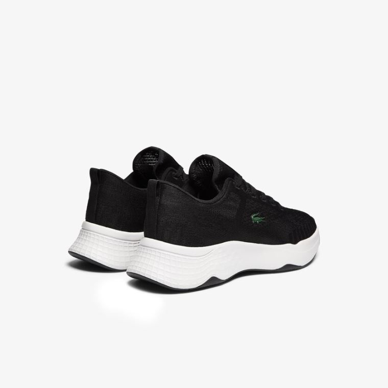 Lacoste Court-Drive Fly Textil Sneakers Fekete Fehér | v11ZG0pg