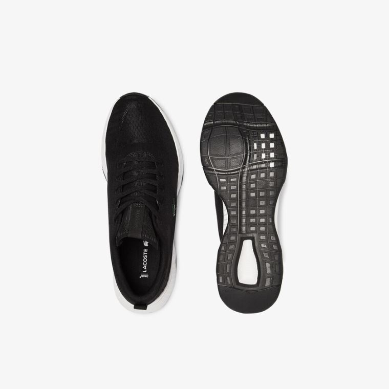 Lacoste Court-Drive Fly Textil Sneakers Fekete Fehér | v11ZG0pg